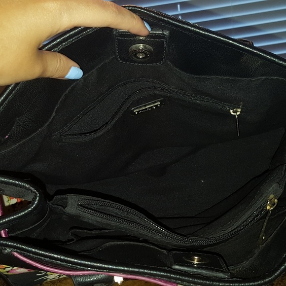 NWOT. Black floral Aldo high heels/ matching purse - Picture 6 of 8